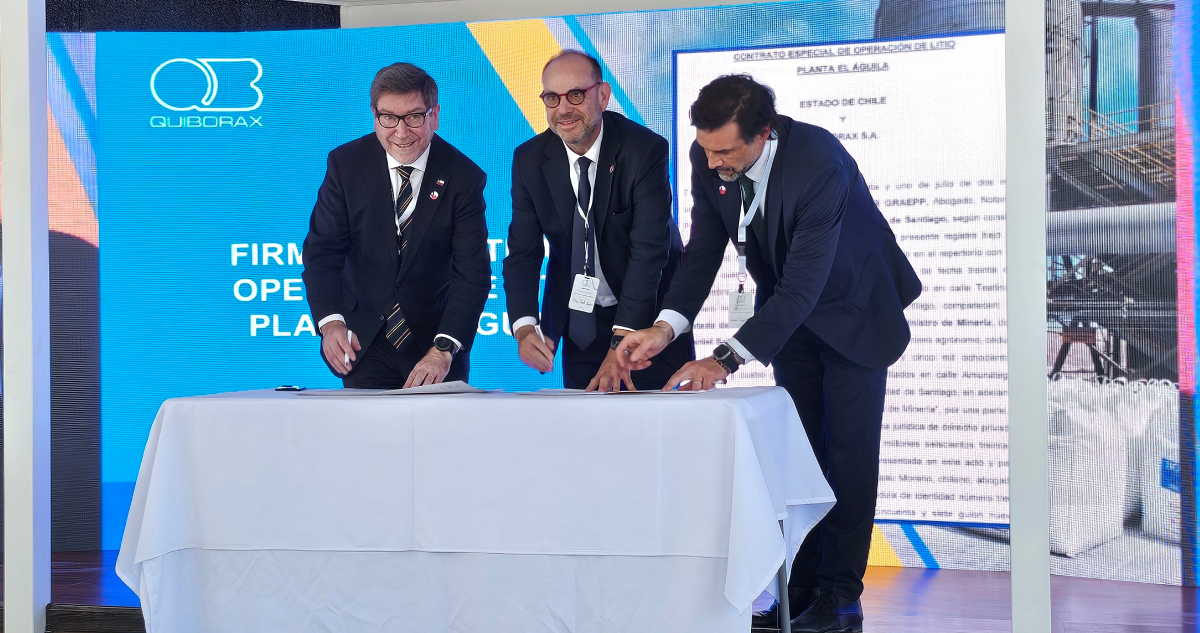 Gobierno sella con Quiborax el primer contrato especial de litio con una empresa privada