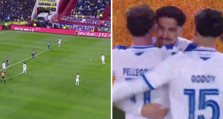 Diego Valdés le marcó golazo de tiro libre a Boca Juniors.