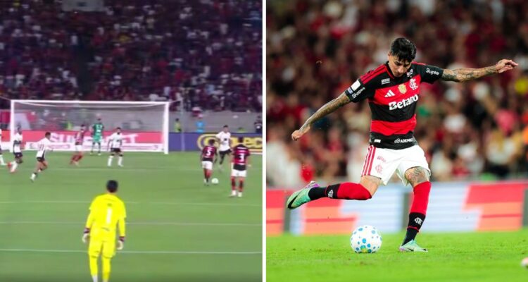 Erick Pulgar anotó enorme golazo para Flamengo en el Brasileirao.