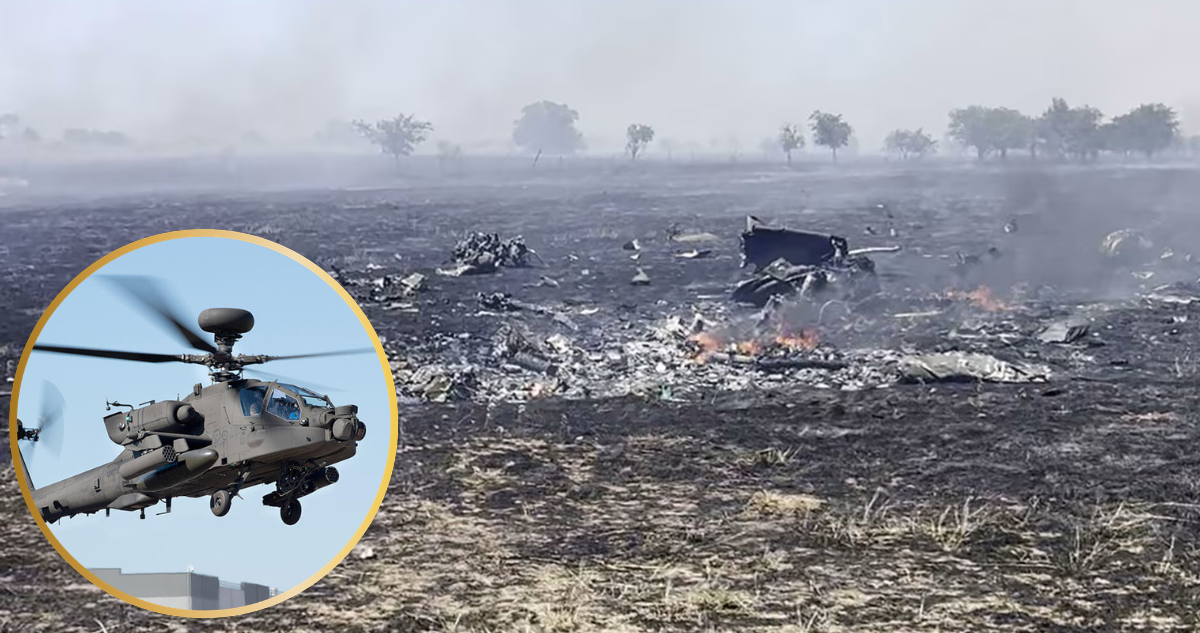 Helicóptero se estrella en EEUU