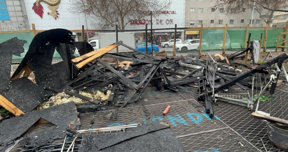 Incendio en ruco de Santiago deja dos personas heridas de gravedad