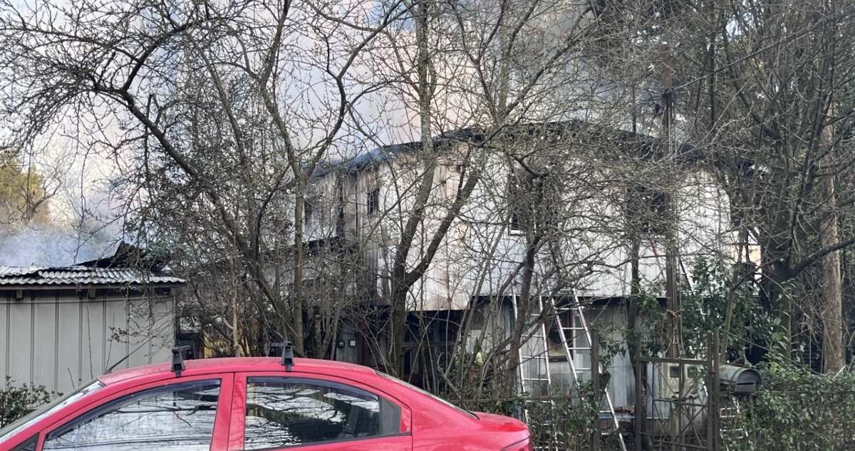 Incendio en vivienda de Valdivia