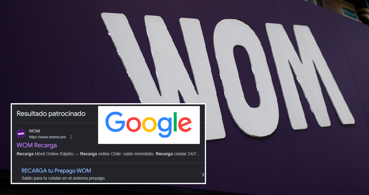 Buscó pagar su cuenta de WOM en Google y terminó en un sitio fraudulento promocionado: “wolme”