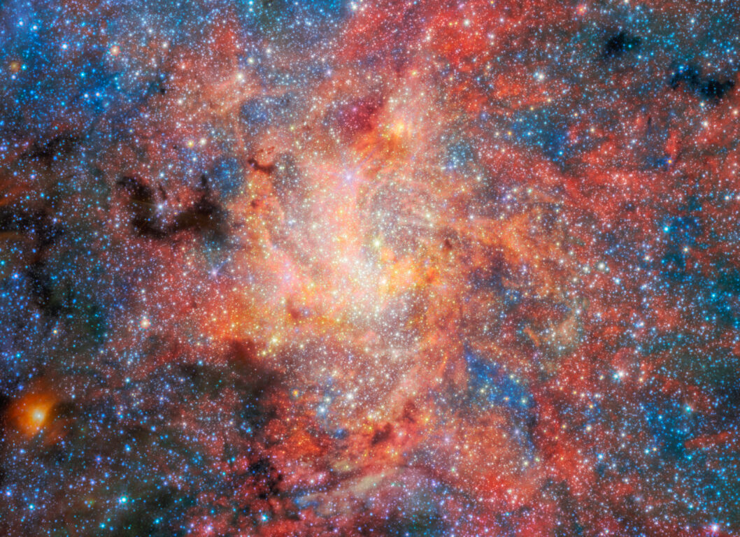 Campo de la estrella donde se detectó agua cerca del agujero negro Sagitario A*