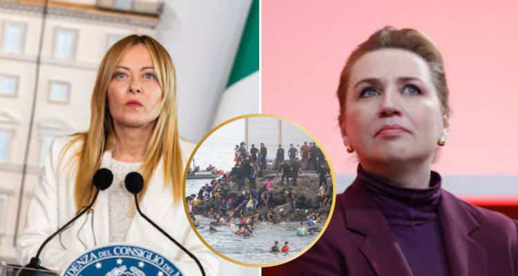 Presidentas de Italia (Giorgia Meloni) y Dinamarca (Mette Fredericksen)