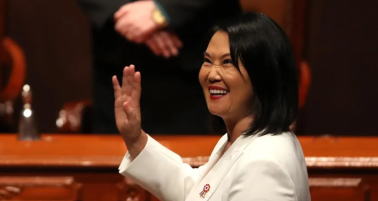 Imagen de contexto de la presidenta de Perú, Keiko Fujimori