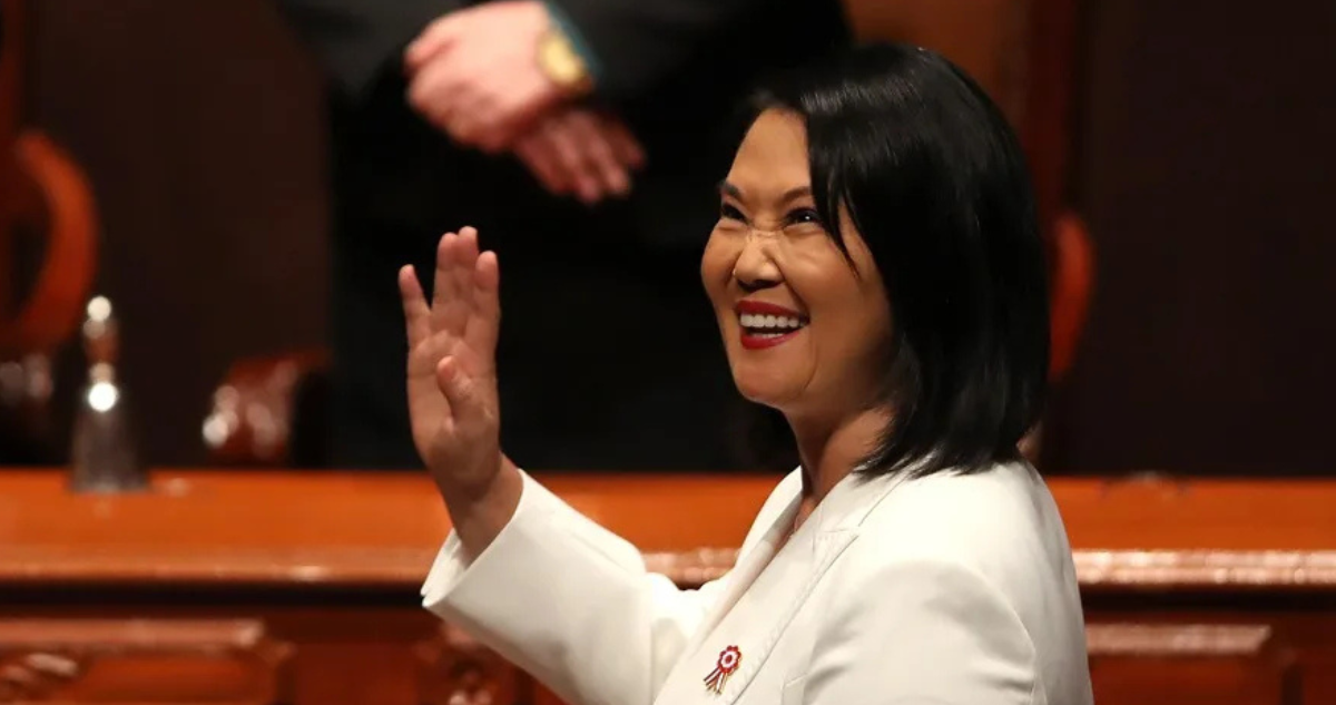 Imagen de contexto de la presidenta de Perú, Keiko Fujimori