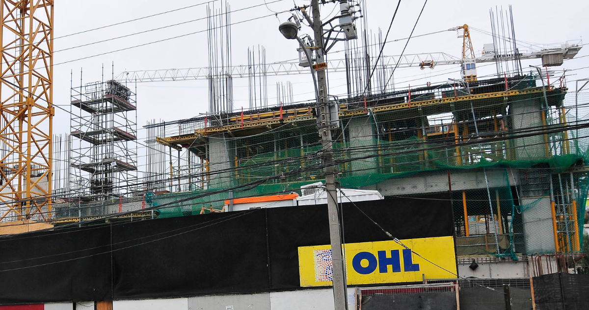 Foto de archivo de una construcción de la empresa OHL.
