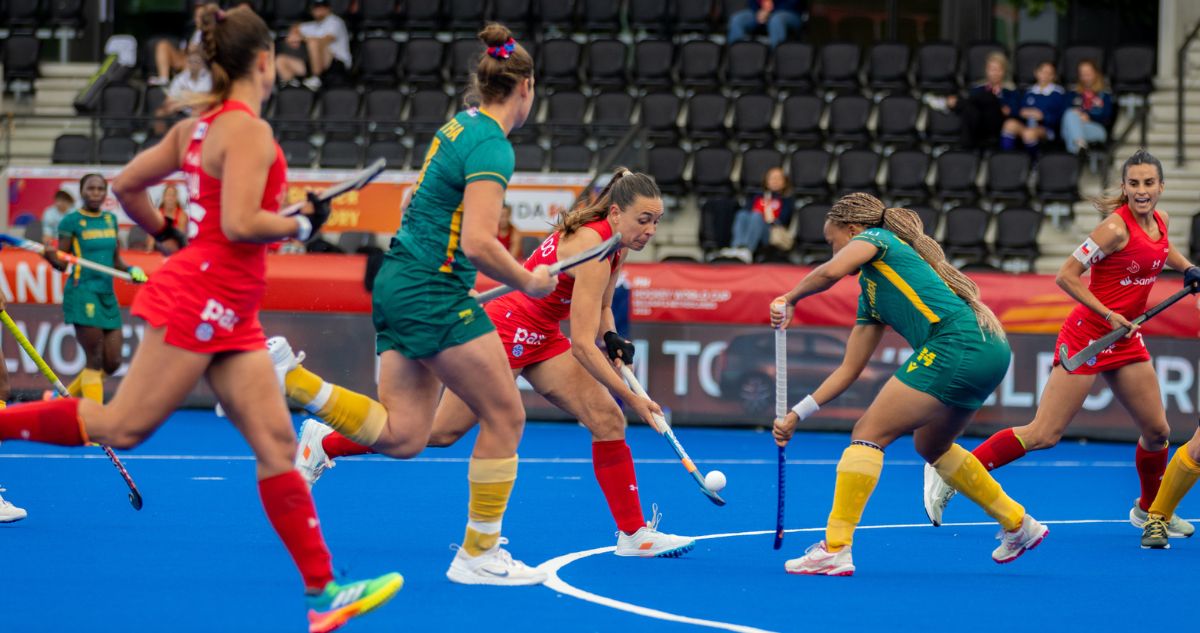 Las Diablas perdieron con Sudáfrica en el Mundial de Hockey.