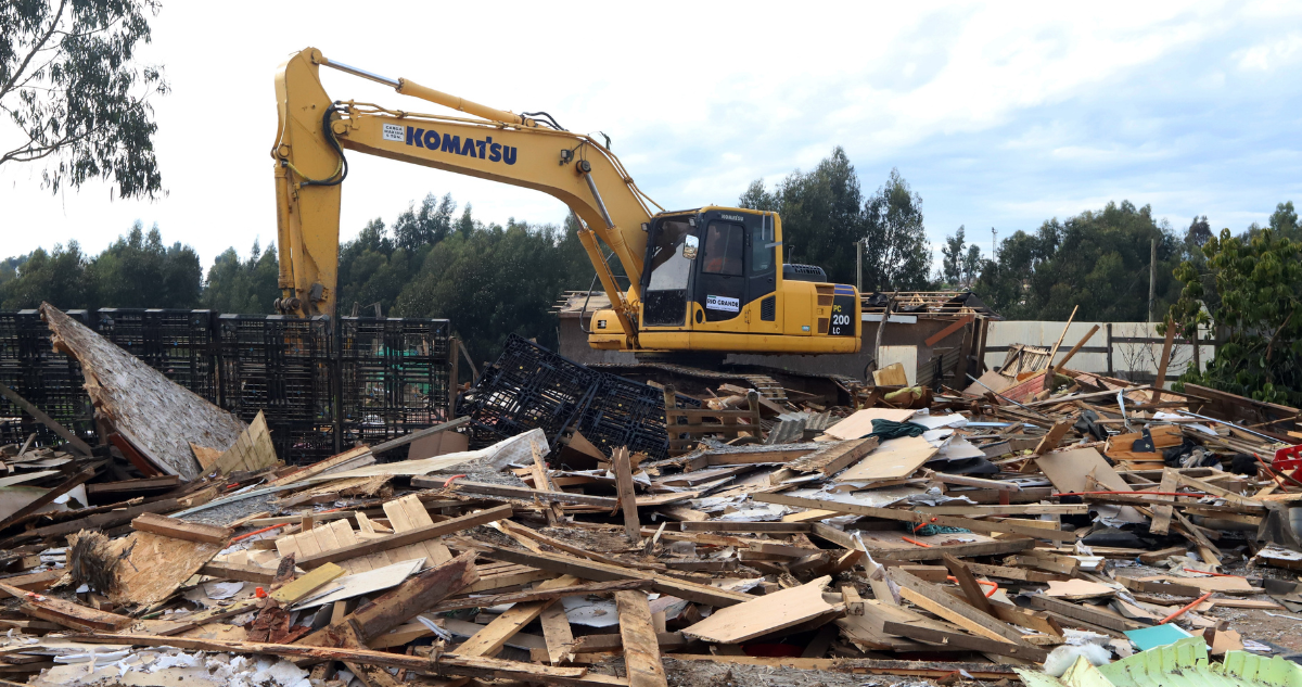 Tras 7 meses: termina proceso de desalojo y demolición de la megatoma de San Antonio