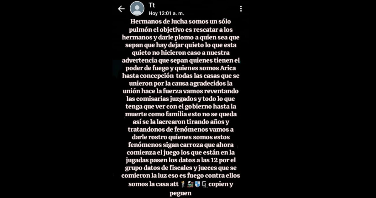 El informante que alertó conspiración terrorista de Los Gallegos para instalar auto-bomba en tribunal