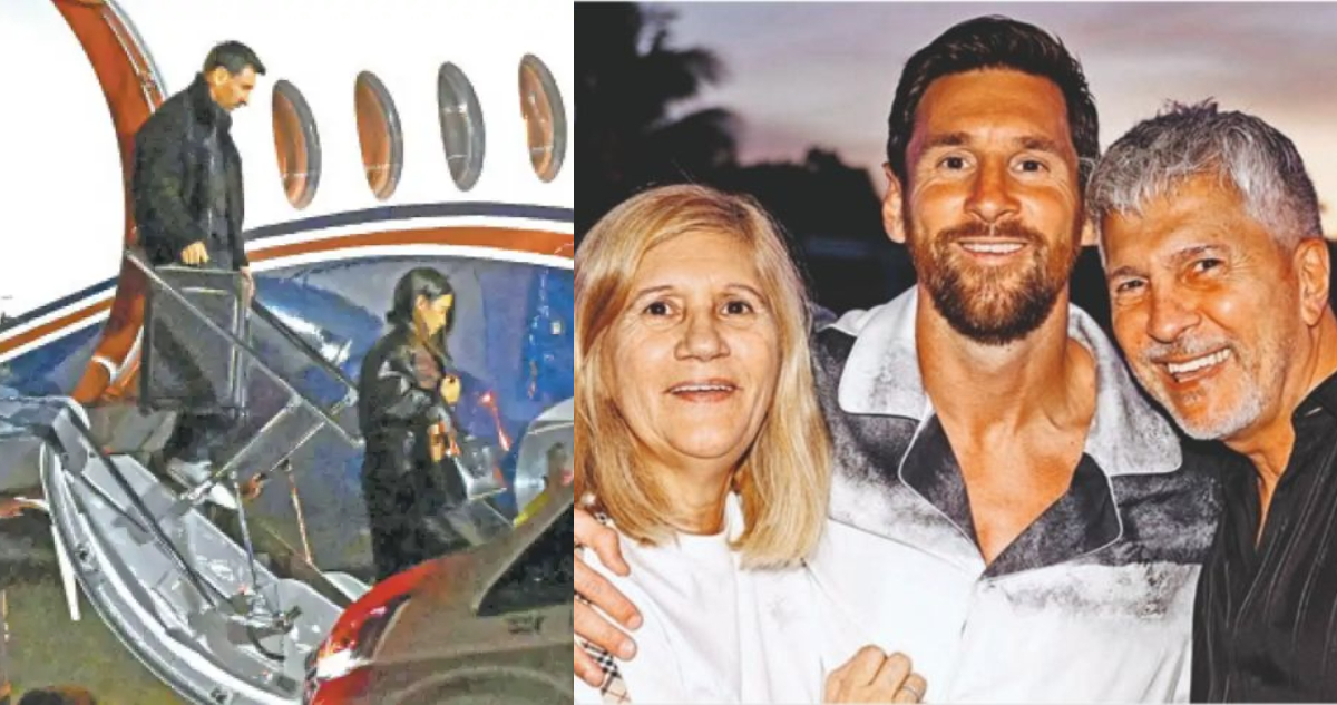 Messi llegó a Rosario para despedir a su padre Jorge Messi