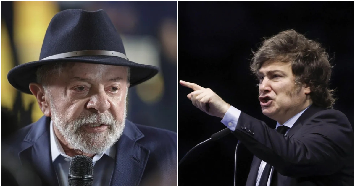 Lula da Silva y Javier Milei, presidentes de Brasil y Argentina, respectivamente