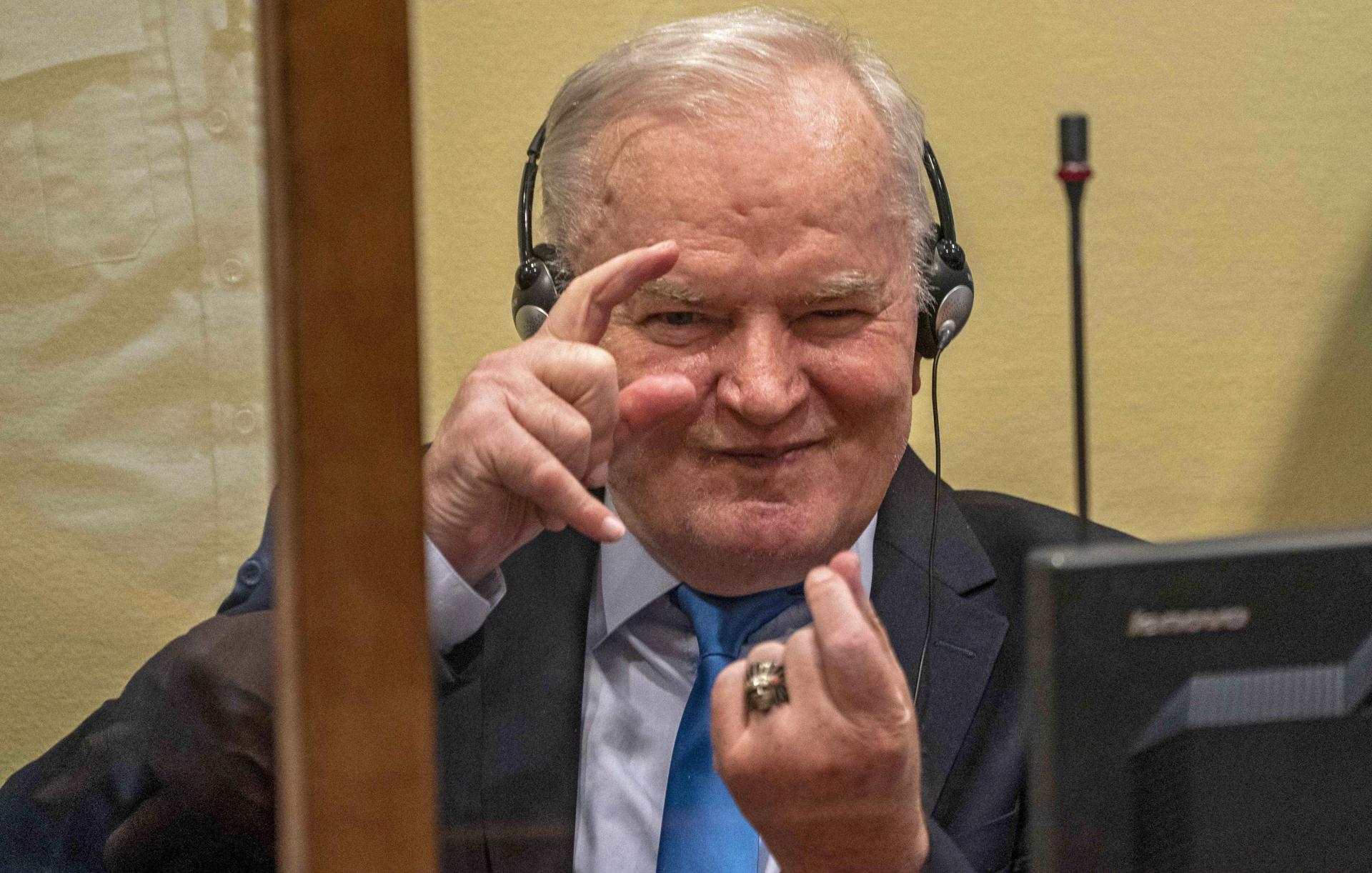 Ratko Mladic, conocido como “el carnicero de los Balcanes”, en La Haya