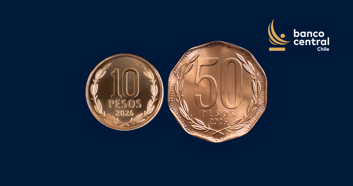Banco Central presenta nuevas monedas de $10 y $50: cómo es su diseño y cuándo comenzarán a circular