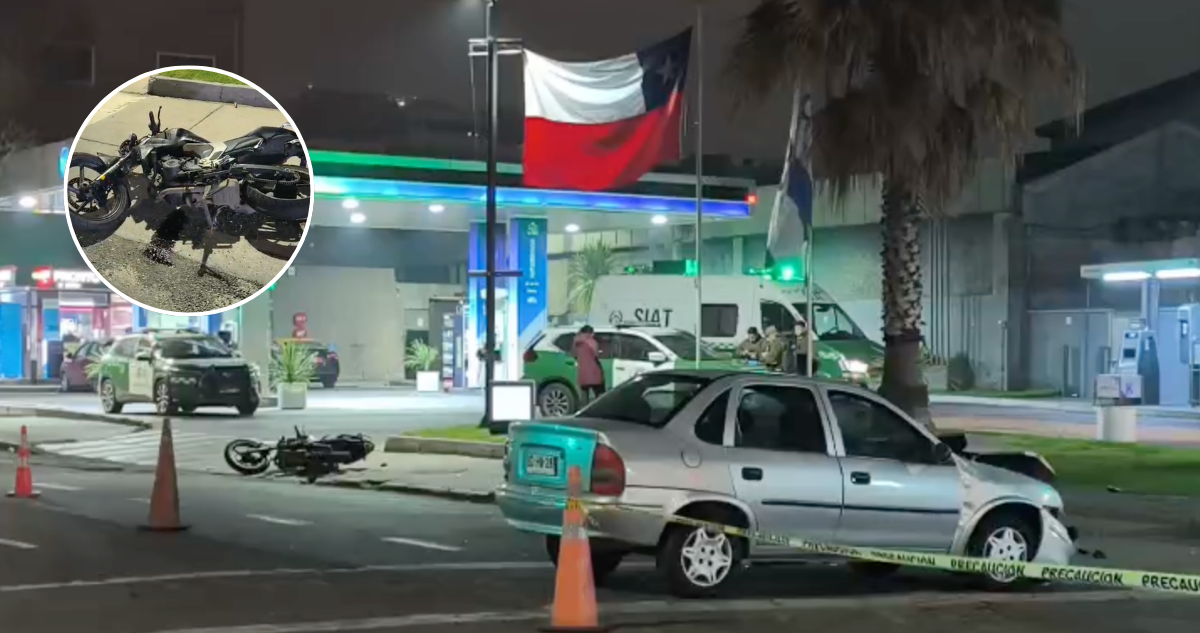 Motociclista muere tras colisionar con vehículo en Santiago