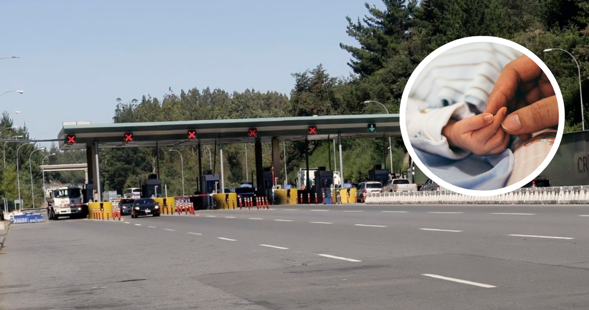 Mujer da a luz en auto tras demora en peaje de Ruta Interportuaria: familia no tenía efectivo