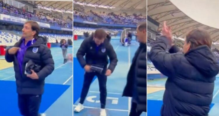 El gesto de Fernando ‘Nano’ Díaz, DT del Conce, con su hinchada tras vencer a la UC