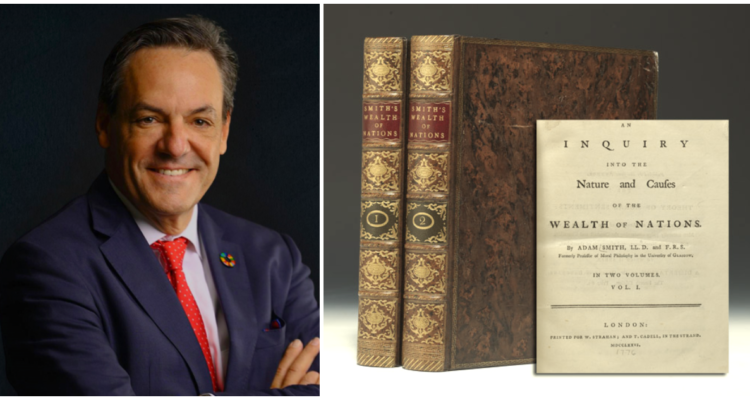El empresario Nicolás Ibáñez dona un libro de economía avaluado en más de $160 millones