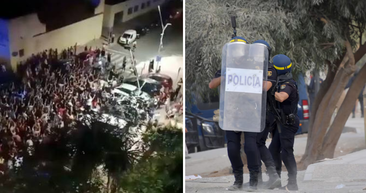 Disturbios entre residentes y migrantes en Ceuta