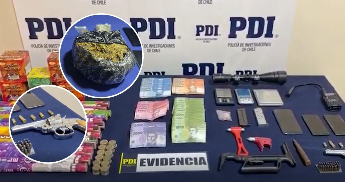 PDI detiene a 4 extranjeros por tráfico de drogas en la “Pequeña Caracas” de Estación Central