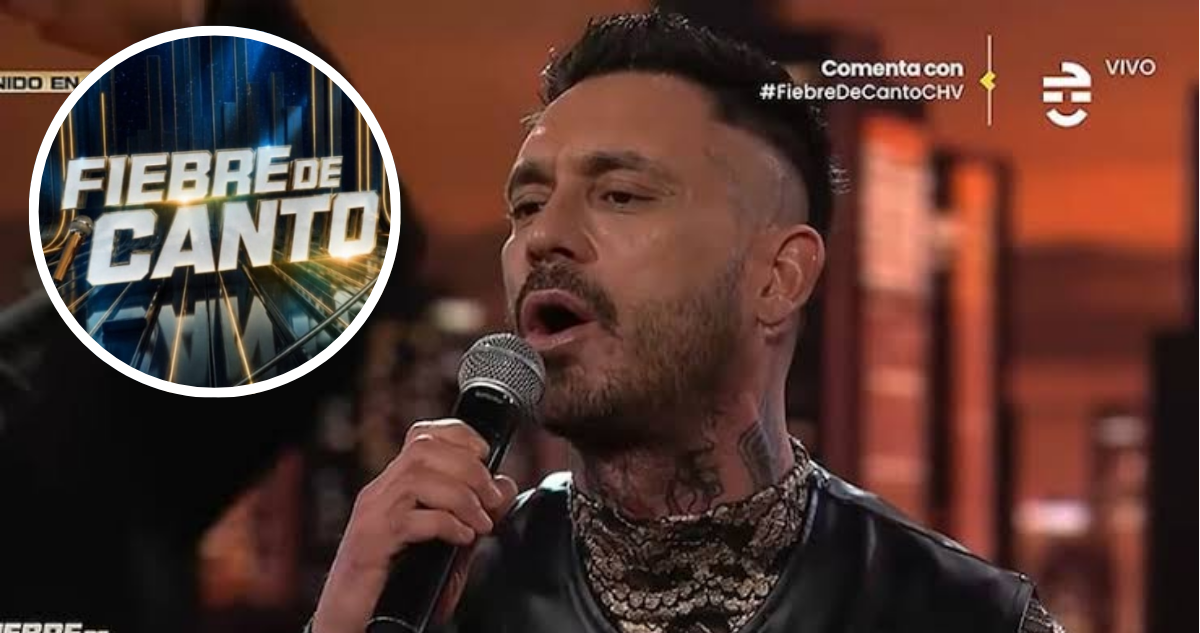 Mauricio Pinilla y logo de ‘Fiebre de Canto’