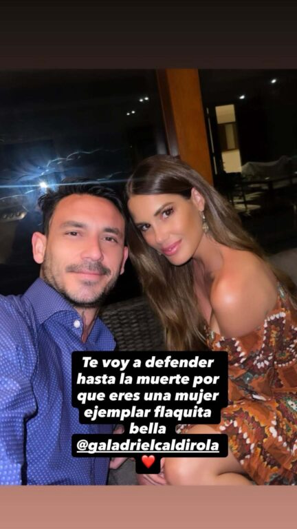 Mauricio Pinilla y Gala Caldirola