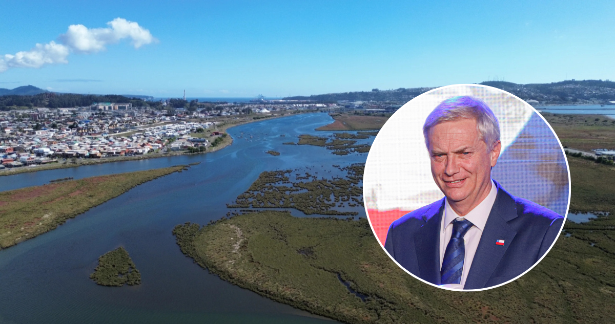 Foto del humedal Rocuant-Andalién para ilustrar nota sobre la importancia de los humedales, y de José Antonio Kast