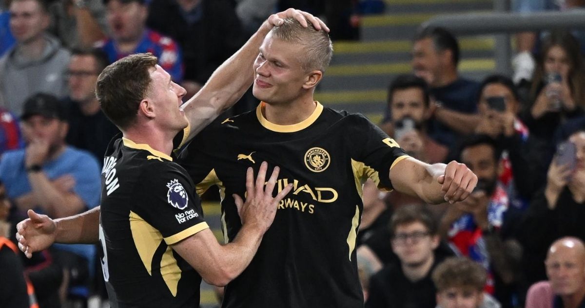 Erling Haaland volvió al gol en el Manchester City con su nuevo look.