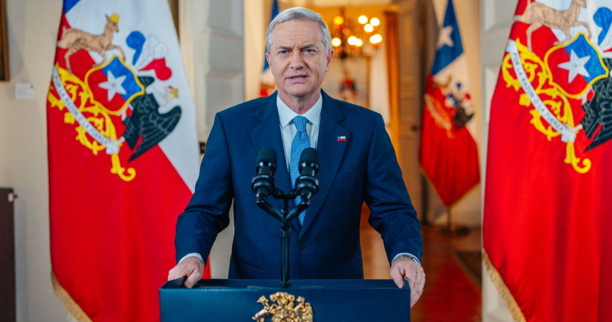 Presidente Kast anuncia en cadena nacional su megarreforma en seguridad: “Seremos implacables”