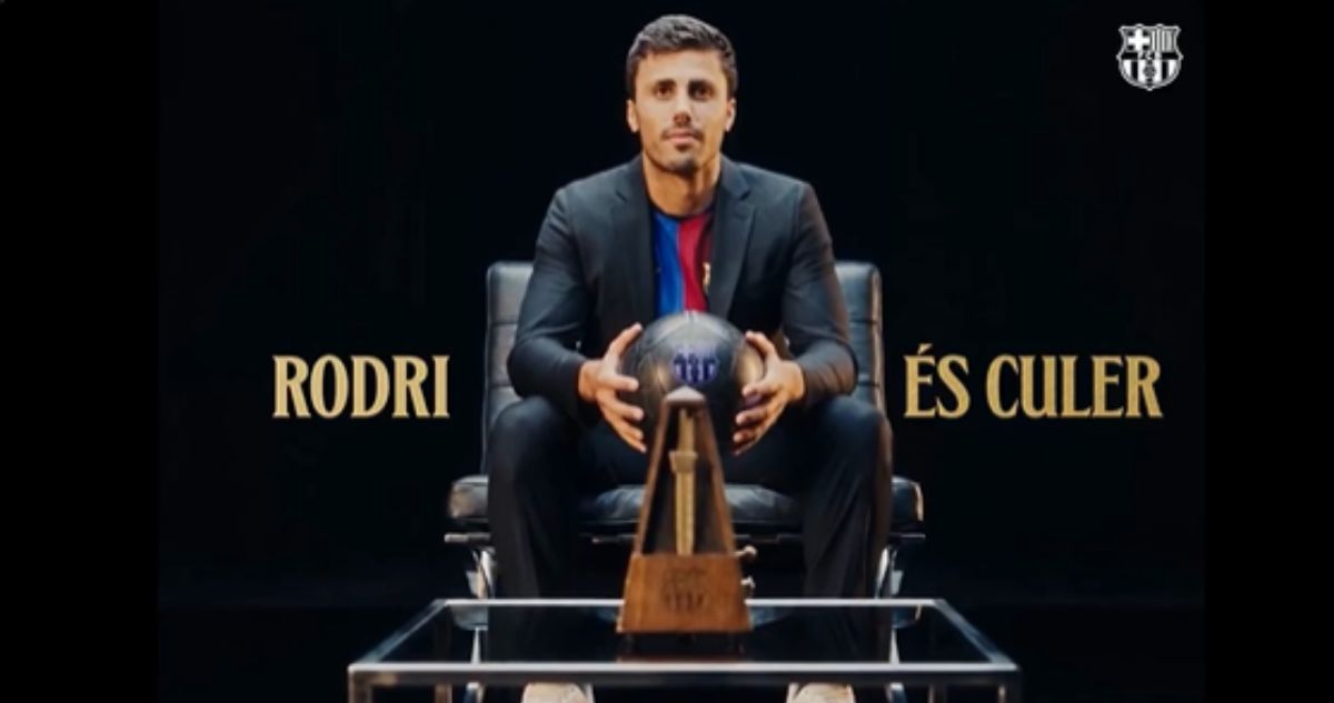 Rodri fue presentado en el FC Barcelona