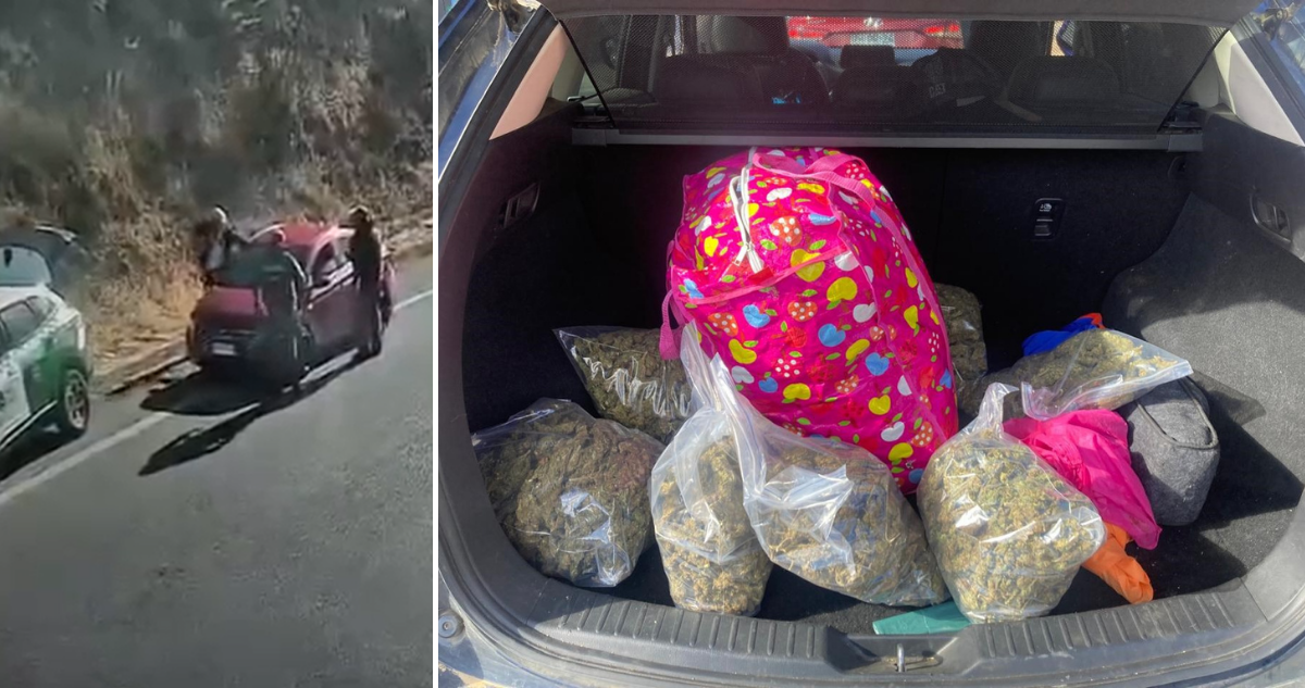 Seis condenados por tráfico de drogas en Temuco tras incautación de marihuana, cocaína y armas