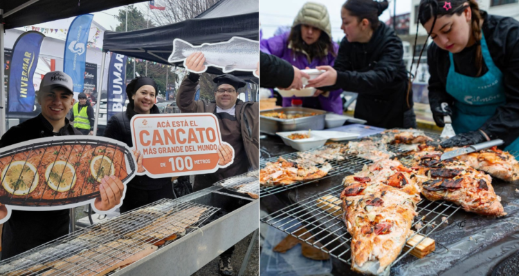 Más de 25 mil personas reunió la Semana del Salmón en Puerto Montt: cerró con un cancato de 100 metros