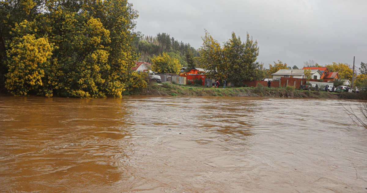 Senapred declara Alerta Roja en Concepción por aumento del caudal del río Andalién