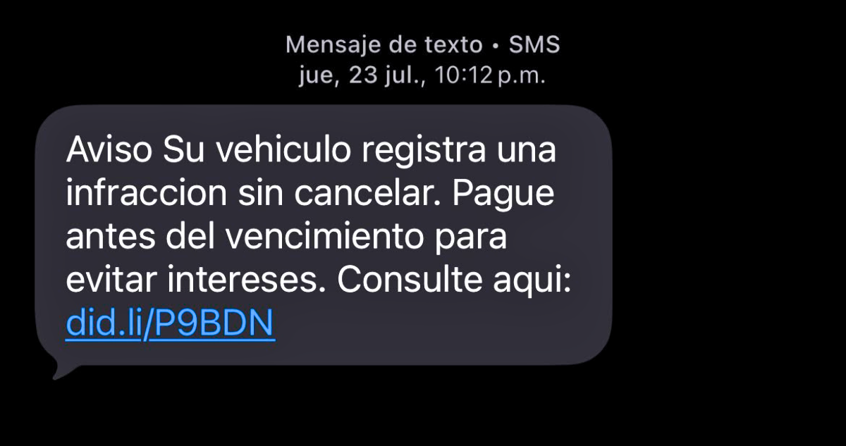 Estafas por SMS smishing
