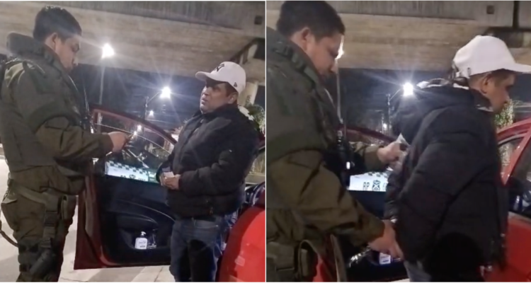 VIDEO | Detienen a conductor por intentar sobornar a Carabineros con $10 mil en Pudahuel