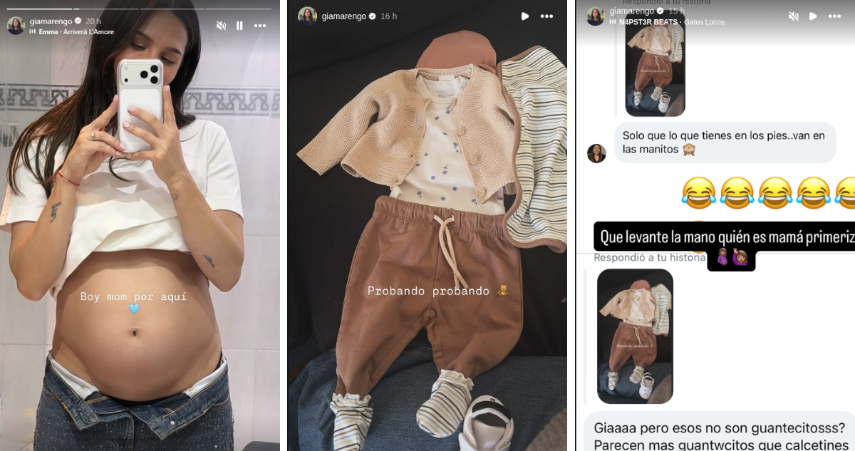 Gianella Marengo stories sobre su hijo