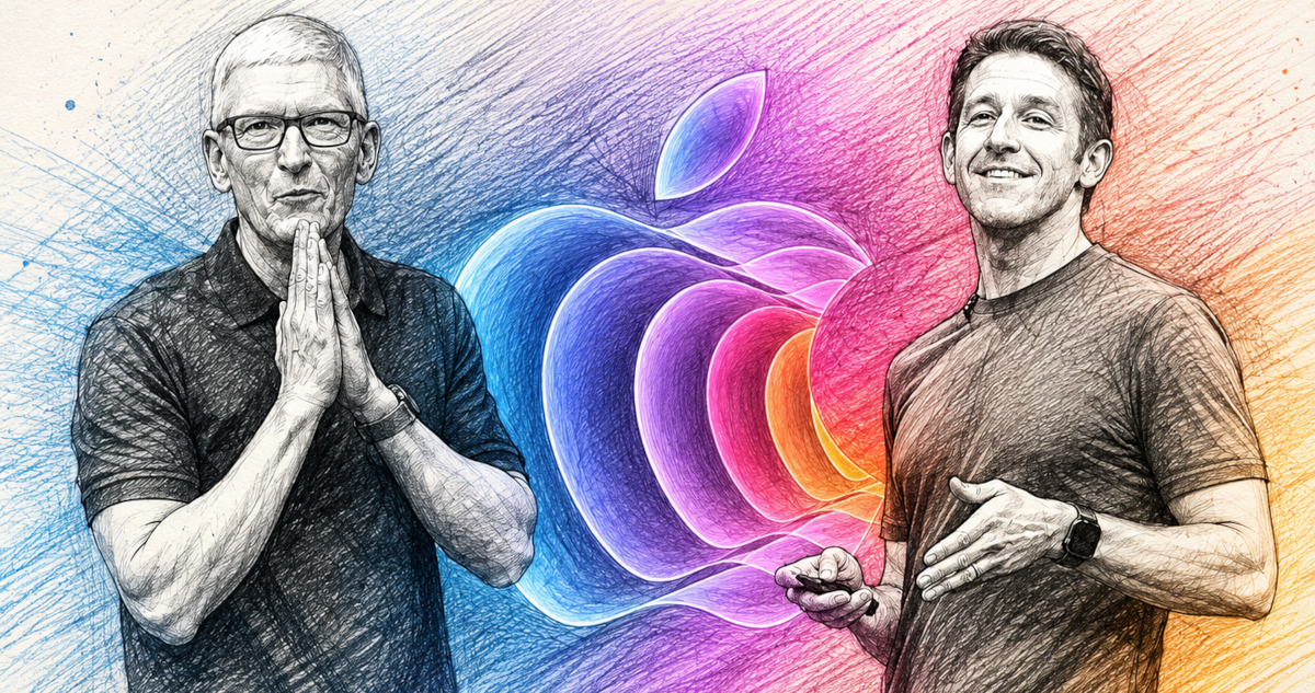 Tim Cook y John Ternus de Apple