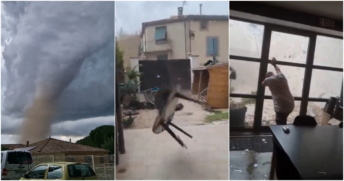 Captan dramáticas imágenes del tornado que dejó al menos 26 heridos y dos desaparecidos en Francia
