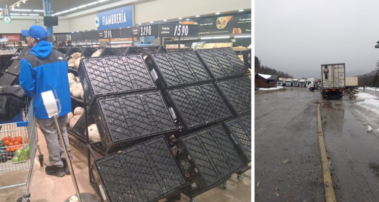 Abastecen sur austral: transportistas acusan pérdidas de mercadería por problemas en paso argentino