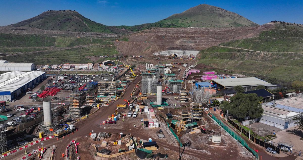 Túnel Lo Ruiz alcanza un 20% de avance: apunta a descongestionar el tránsito en el Nudo Quilicura