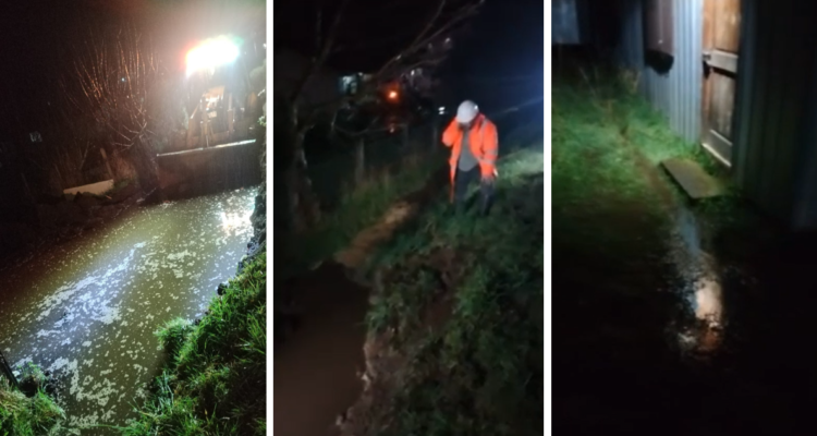 “Un río de agua con caca”: Falla en ducto inunda 9 terrenos y habría contaminado pozos en Máfil