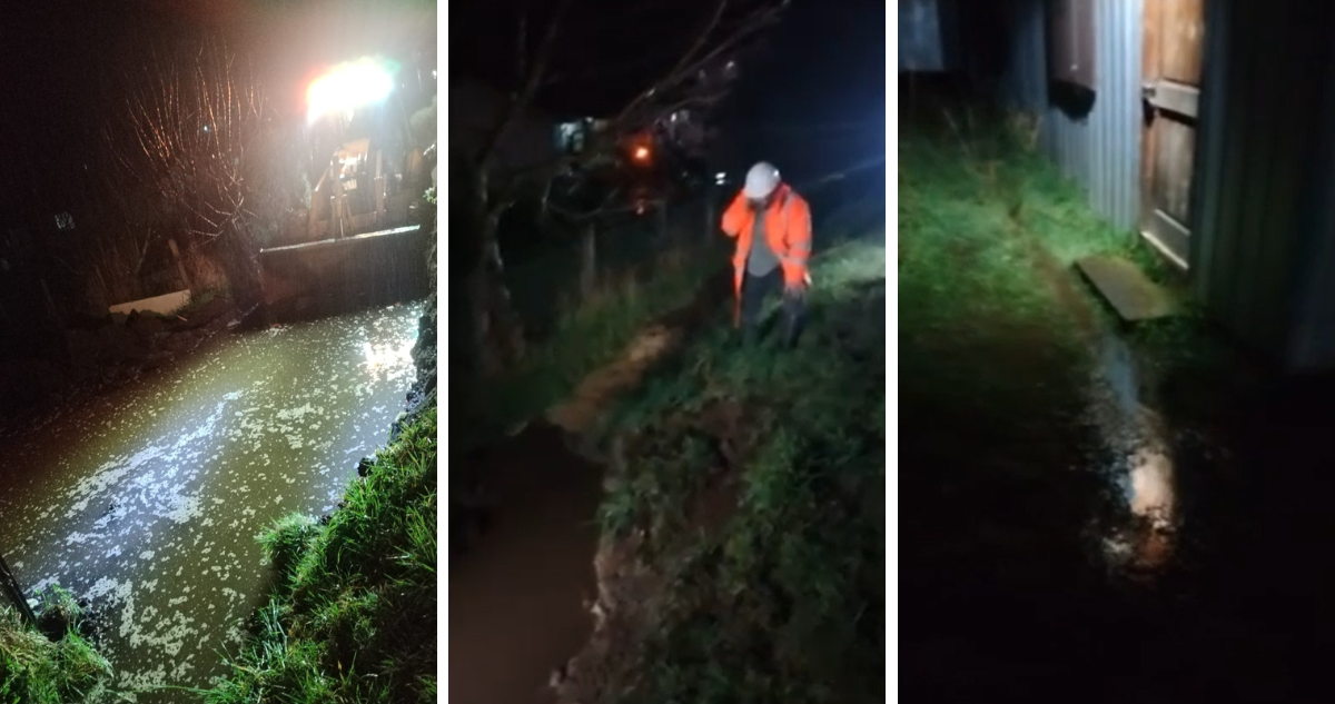 “Un río de agua con caca”: Falla en ducto inunda 9 terrenos y habría contaminado pozos en Máfil