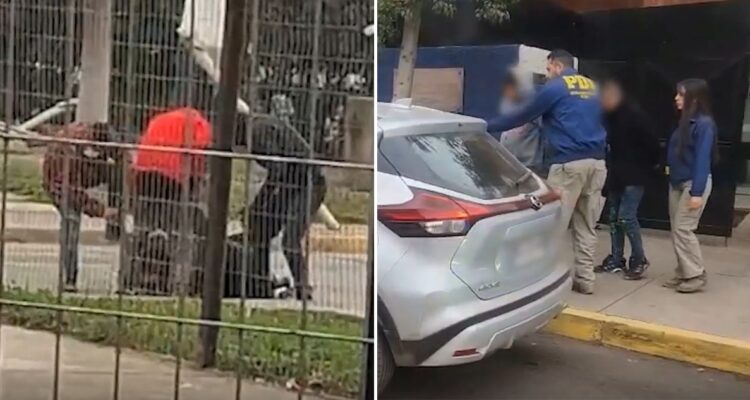 VIDEO | 3 extranjeros detenidos por violento robo en Colina a una pareja que sacó dinero de un banco