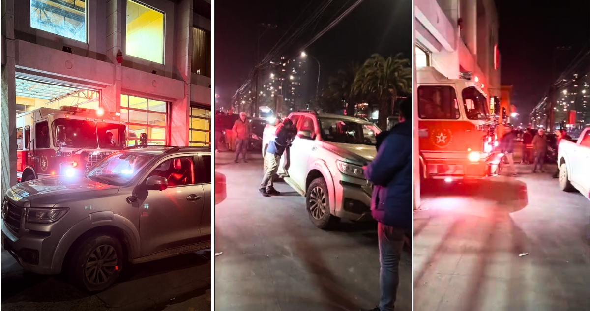 VIDEO Descriteriado estacionó su camioneta fuera de cuartel: Bomberos no pudo acudir a emergencia en Concecpión