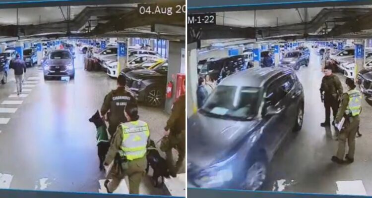 VIDEO | Detienen a conductor de app que intentó huir de fiscalización en Aeropuerto de Santiago