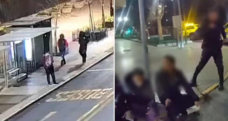 VIDEO | Seguridad municipal de Providencia consigue rápida captura de 3 sujetos tras robo en paradero