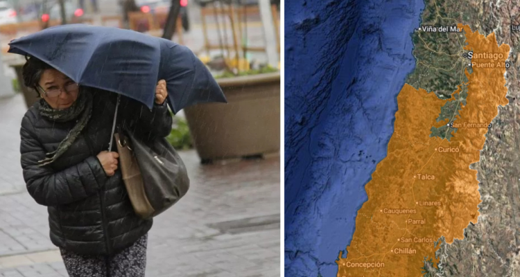 RM bajo alerta por rachas de viento de hasta 70 km/h este miércoles: aviso incluye a otras 4 regiones