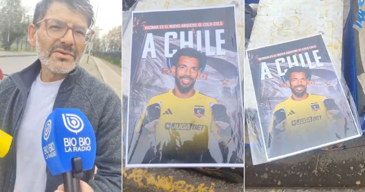 Vendedor de póster de Vozinha en el Monumental analiza su arribo a Colo Colo