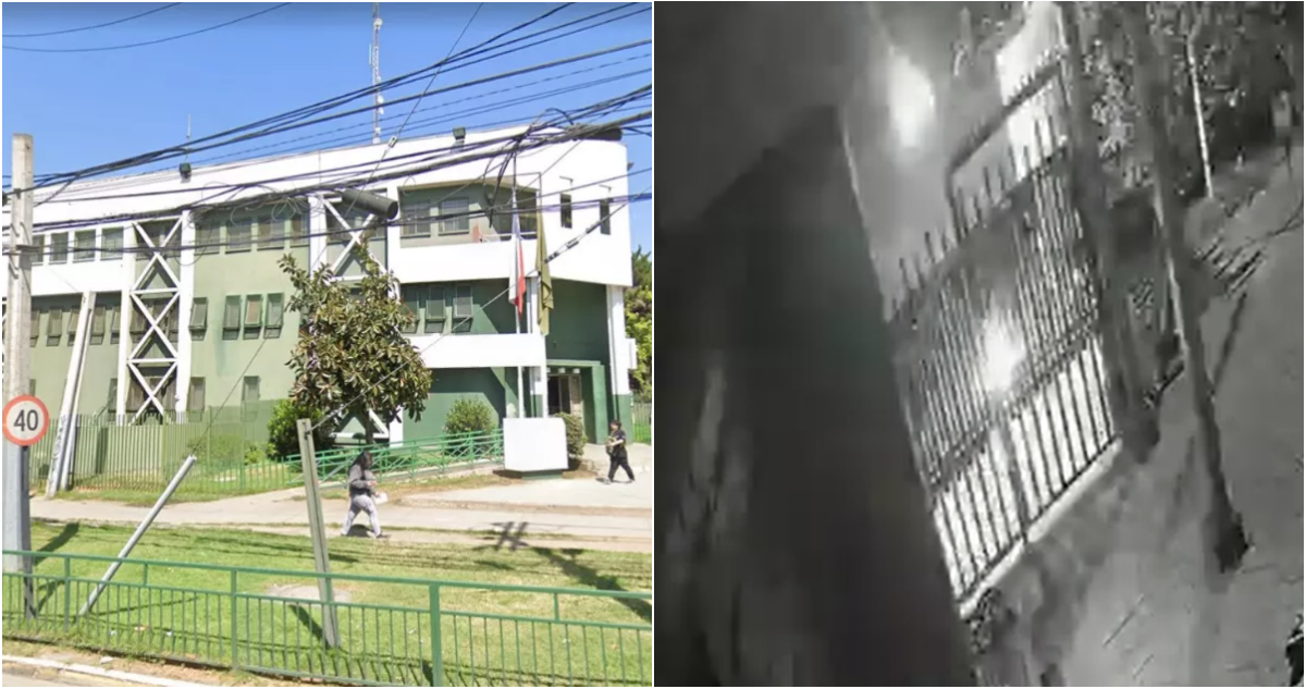 12 años tiene el acusado por ataque incendiario contra comisaría y cuartel de Bomberos en Huechuraba